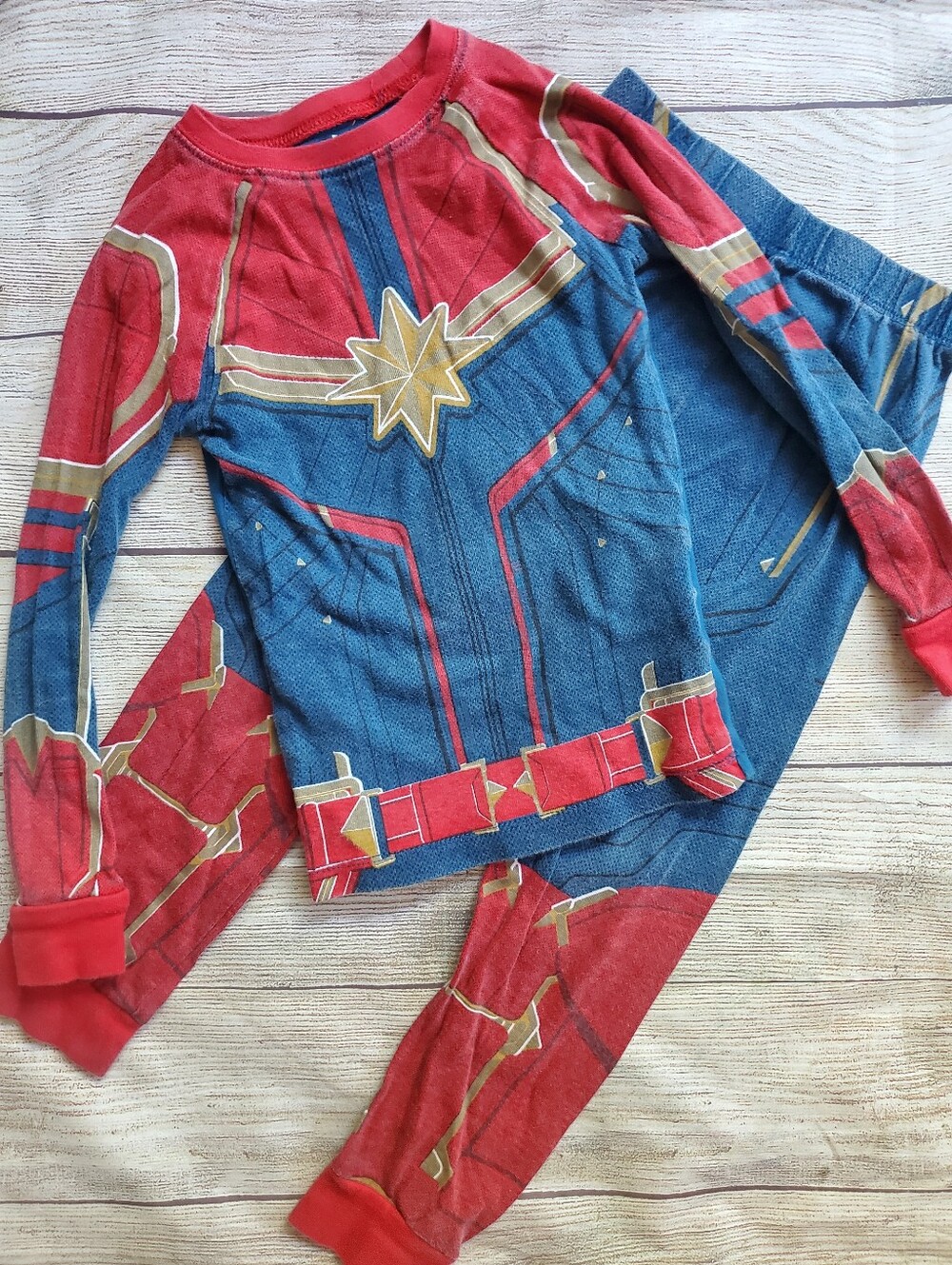 Disney Marvel Captain Marvel Kids Pajamas
